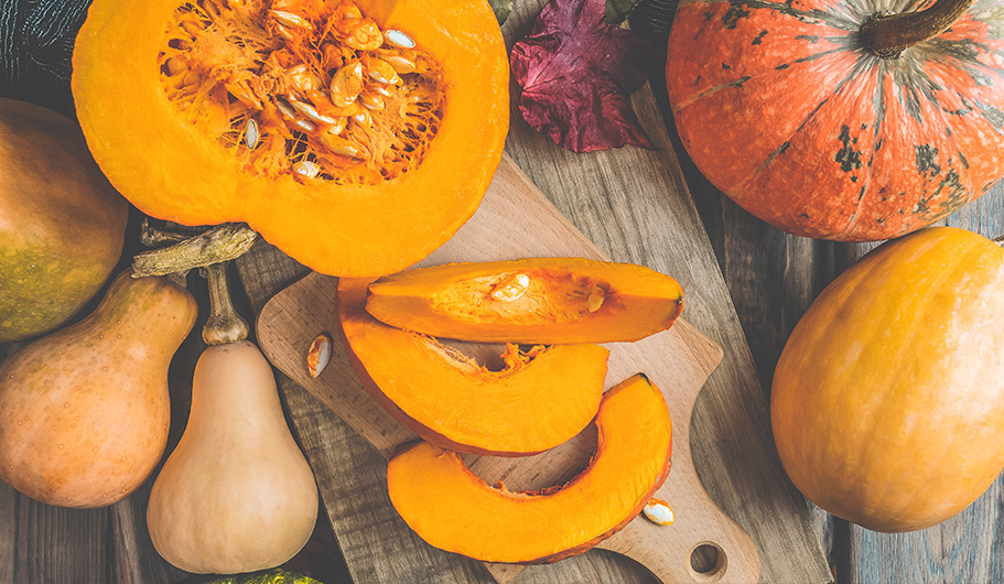 Calabazas de diferentes tamaños